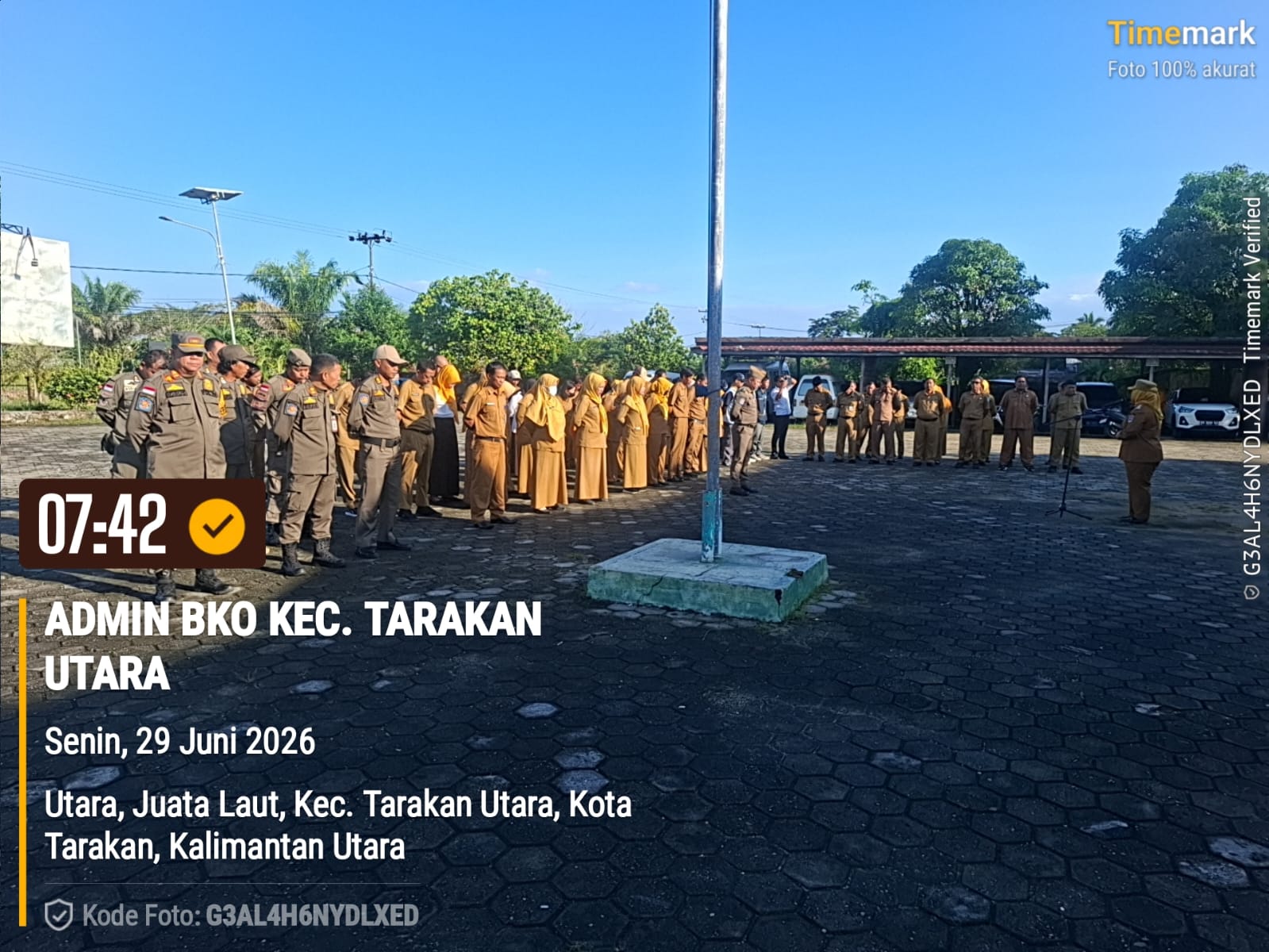 Apel Pagi Gabungan Di Lingkungan Se Kecamatan Tarakan Utara Bulan Juni 2026